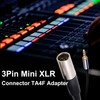 XMSJSIY 4 Pack 3 Pin Mini XLR Male TA4F Adapter