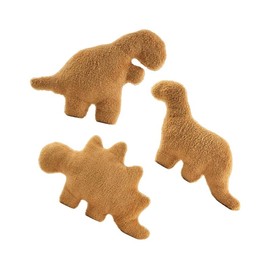 SNOWOLF 12" 26" Plush Dino Nugget Plush Pillow Dinosaur Toy Brown Gift for Kids Children Birthday Christmas:_Brontosaurus_Small(12inch)