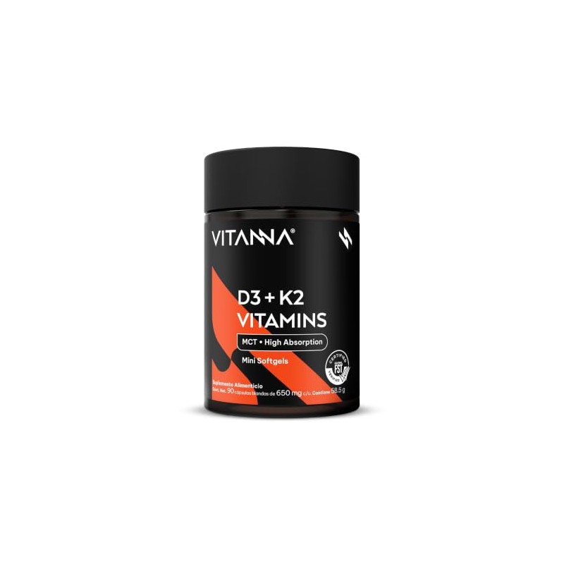 VITANNA Vitamina D3 + K2 con MCT Oil