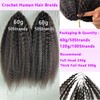 Kinky Straight Feather Crochet Human Hair Extension Yaki Wave Pre