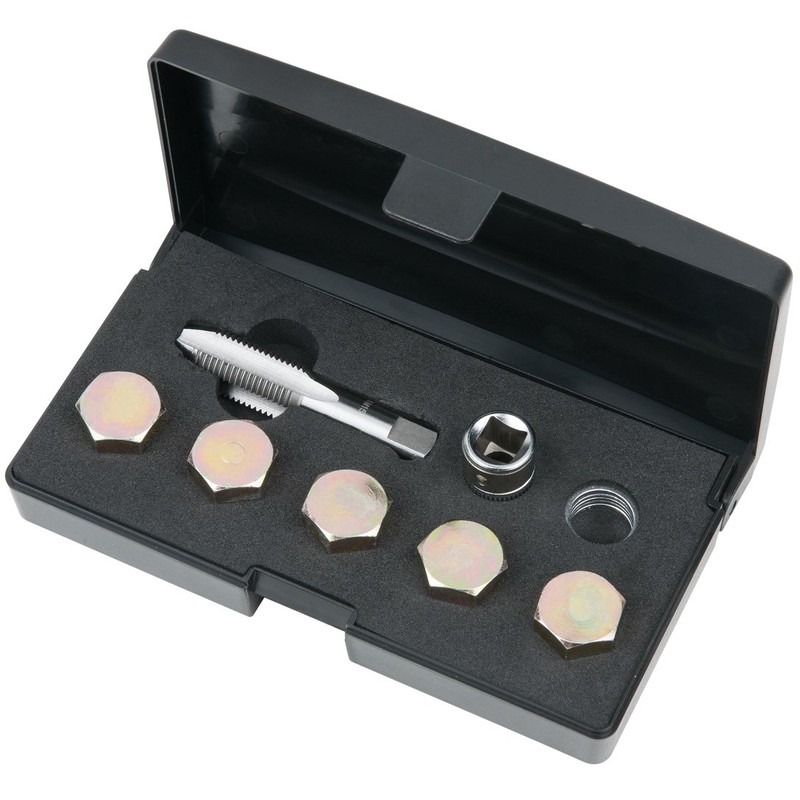 KS Tools 150.4925 Oil Drain Plug Thread Repair Kit 12-Piece