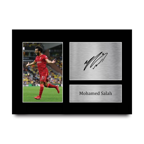 HWC Trading Mohamed Mo Salah Gifts Signed Printed Autograph Liverpool