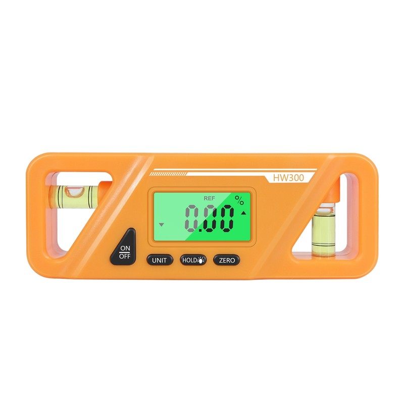 Digital Billet Torpedo Level Protractor ABS 90 Degree Orange