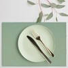 JarThenaAMCS 6Pcs Sage Green Placemats Heat Resistant Waterproof Linen Table
