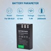 2-Pack EN-EL9 EN EL9a Batteries with USB-C Dual Charger Compatible