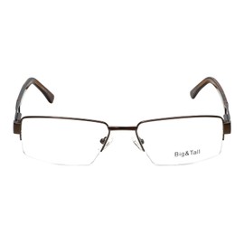 Vivid Eyewear Big and Tall 7 Designer Eyeglasses in Brown +1.25