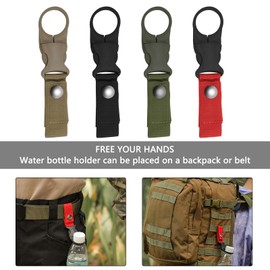 Pack of 8 Bottle Holder Backpack Carabiner Hook, Nylon Water Bottle Belt Water Bottle Buckle, Bottle Holder Shoulder Bottle Strap, Outdoor Water Bottle Hooks for Camping, Hiking, Travel, Fishing