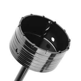 130mm / 5-1/8 inch Concrete Hole Saw with 220mm SDS Max Connecting Rod, Cement Hole Saw for Concrete Cement Brick Wall Stone,Black (130mm (5-1/8 inch))