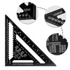 Beslands Rafter Square Metric 12 inch, Aluminum Carpenters Roofing Square,