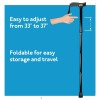 ProBasics Black Folding Cane For Men and Women, Adjustable Foldable