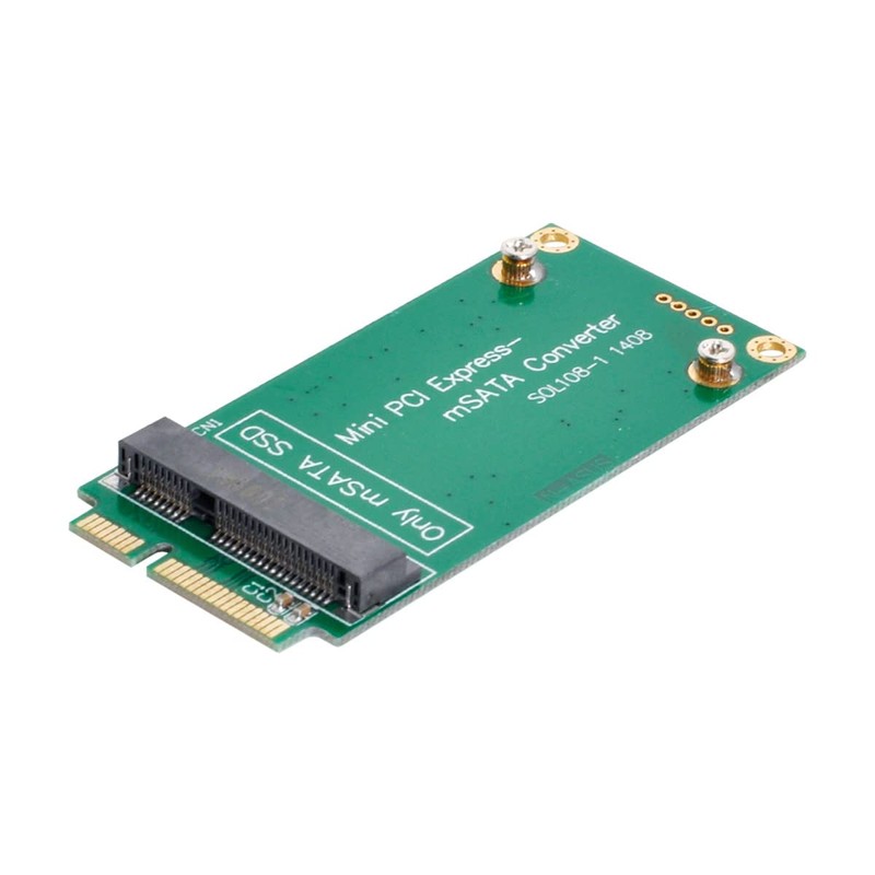 Cablecc 3x5cm mSATA Adapter to 3x7cm Mini PCI-e SATA SSD