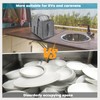 Luqixcey 3-Pack Campervan Plate Holder,Motorhome Plate Organiser Gadget for Kitchen