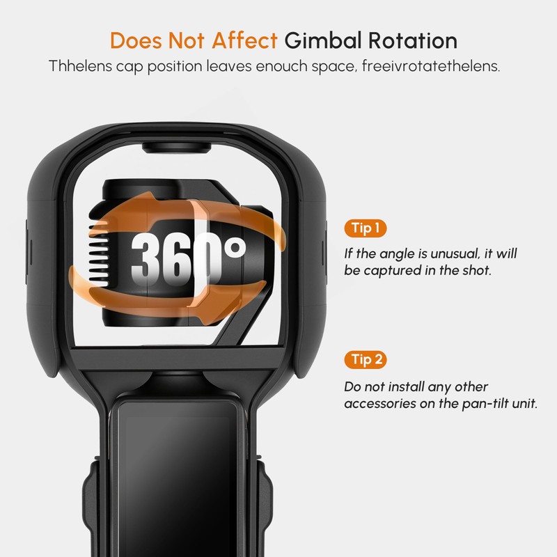 Pocket 4/3 Protective Case Cover with Rotating Head for DJI