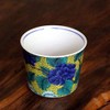 Kutani Ware MCF-03 Blue Subura Kiln Inokuchi Soba Inokuchi Peony