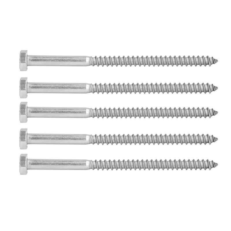 304 Stainless Steel Half Thread Bolt Wood Hex Lag Screws