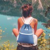 WANDF Drawstring Backpack String Bag Sackpack Cinch Water Resistant Nylon