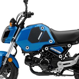 GROM Tank Pad Motorcycle GROM MSX125 GROM (GROM) msx125 Grom 125 MSX 125 Motorcycle Tank Pad Anti-Slip Tank Pad Protection Sticker Side Tank Pad Traction Pad Black Grom 125 (GROM logo)