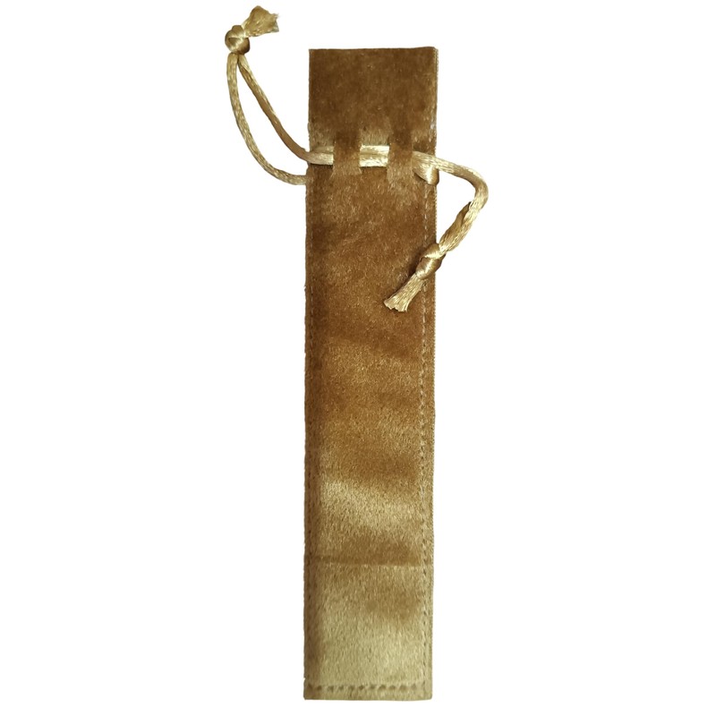Indian Consigners Velvet Drawstring Pen Sleeve Covers, Pencil Holder Pen