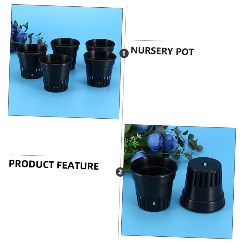 BESPORTBLE 15Pcs Slotted Plastic Net Cups for Hydroponics for Growing