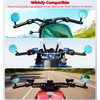 VAZESWIN Aluminum Alloy Rainproof Motorcycle Bar End Mirrors, CNC Machined