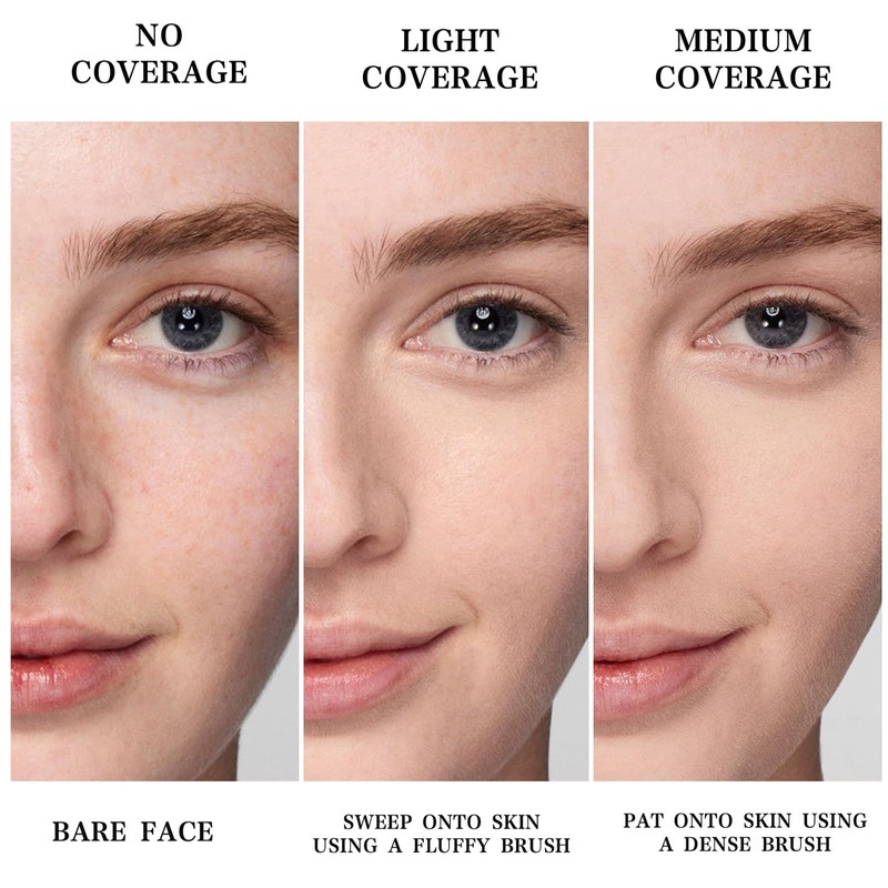 SHEBEEDO Colour Correcting Powder Foundation, Long-lasting 24H Wear, Shimmer Brick