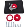 GLOSSY AUTO PARTS Predrilled Router Table Insert Plate Kit Replacement