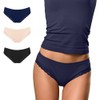 FOCENZA Women's Lace Fine Rib Briefs, Seamless Technology, Made in