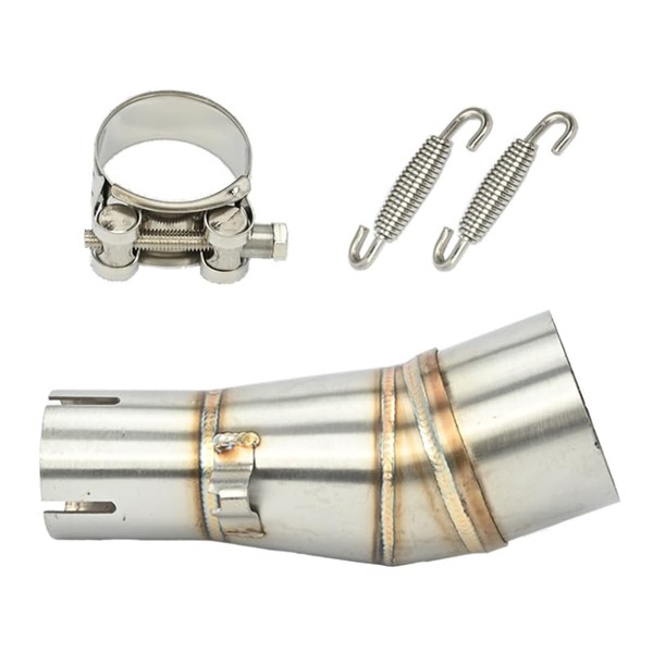 awagas Motorcycle Exhaust Mid Pipe, Exhaust Pipe Muffler Adapter Connect