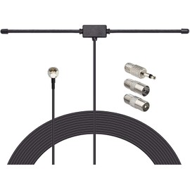 BINGFU FM Antenna FM Radio Antenna Indoor Paste Antenna + 3 Conversion