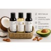 Herbolaria Selecta Set de Aceites Naturales Puros, Coco, Almendra y