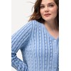 Ulla Popken Ladies Plus Size Plus Size Cable Knit Two
