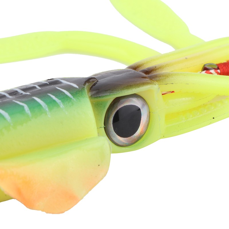 Fishing UV Squid Soft Lure Luminous Octopus Wobbler Bait Squid