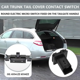 Be In Your Mind Car Tailgate Boot Handle Button Switch 6554.ZZ 6554ZZ Replacement Part Electric Switch Compatible with Citroen C4 Picasso Berlingo Partner