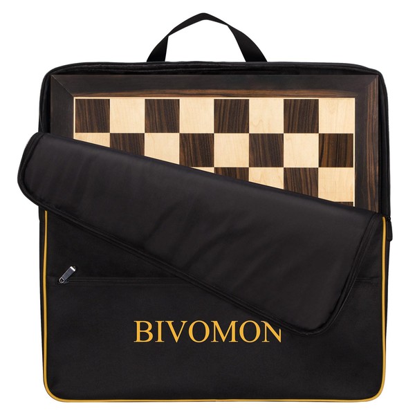 BIVOMON 21.25’’ Wooden Chess Board Professional Tournament Chess Board with