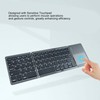 Wireless Folding Keyboard Touchpad USB Charge BT3.0 Auto Sleep Slim