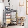 LUARANE Rolling Cart with 15 Drawers, Craft Storage Cart with