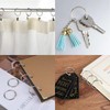 100 Pcs Loose Leaf Binder Rings, Binder Rings Keychain 30mm/1