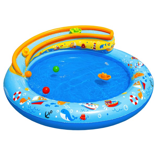 BANZAI JR: Splash Harbor Boat Pool - with Water Powered