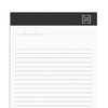 TRU RED Notepad, 5" x 8", Narrow Ruled, White, 50