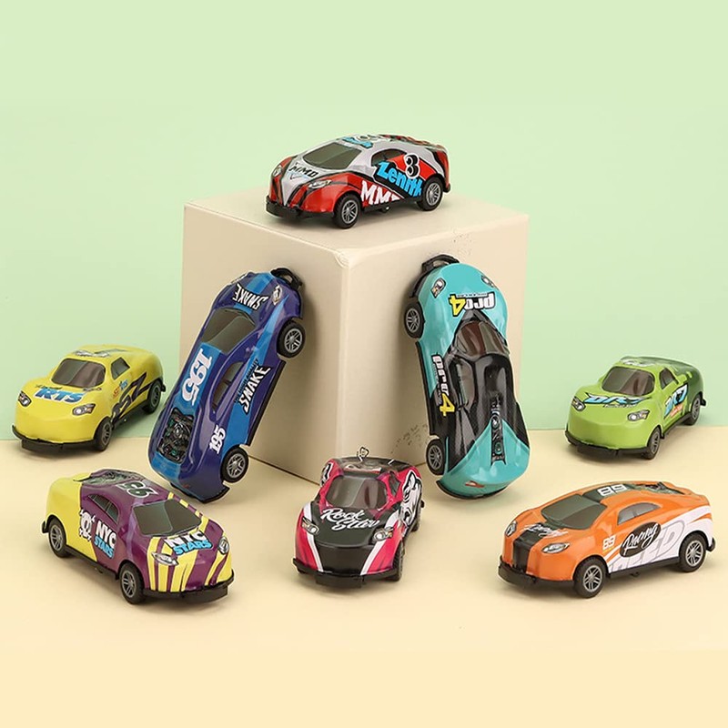 Chedin Stunt 360° Rotating Toy Car, Jumping Inertia, Alloy Pull