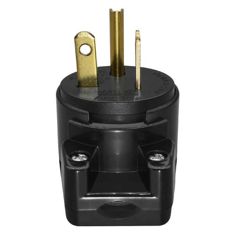 JORINDO 5 Pack 90 Degree 3 Pole DIY rewirable,Right Angle
