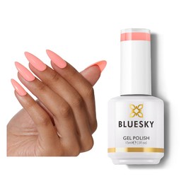 BLUESKY Gel Polish for Nails Color Pink Fragrant, Salon Manicure Single Bottle, Long Lasting&Chip Resistant,15ml,A097P/PINK GLOW
