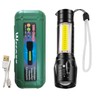 Wrrozz Led Flashlight Rechargeable USB Mini Torch Light, Ultra Brightest