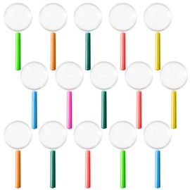 15 Pieces Portable Magnifying Glass, Kids Toy Magnifying Glass, Teaching Accessories, Mini Magnifying Glass