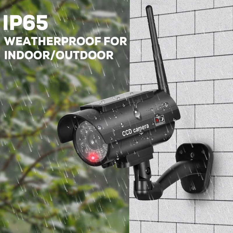 BNT Solar Powered Fake Security Camera, Bullet Dummy Security Camera
