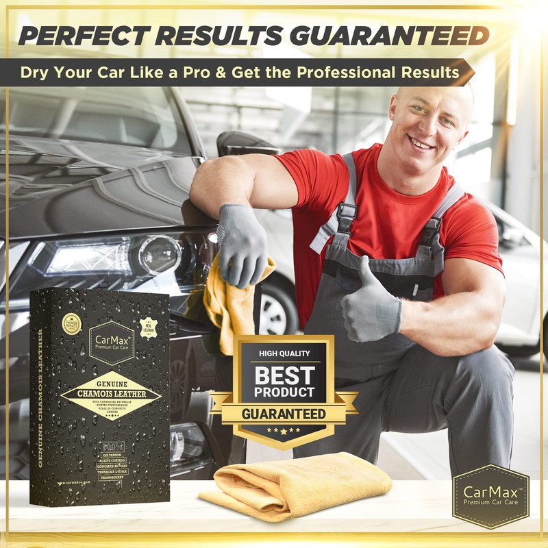 CarMax™ English Premium Grade Professional Natural Chamois Leather - our