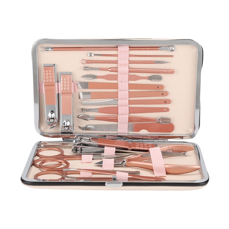 18Pcs/Set Stainless Steel Manicure Pedicure Nail Clipper Set Nail Grooming
