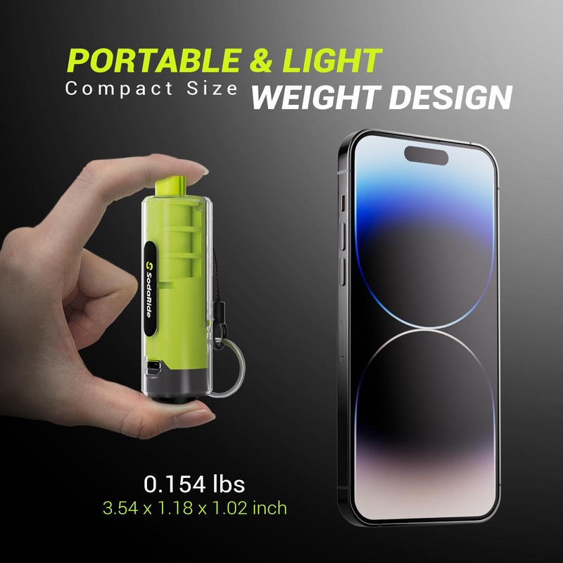 SodaRide Window Breaker Seatbelt Cutter with Flashlight,2 in 1 Car