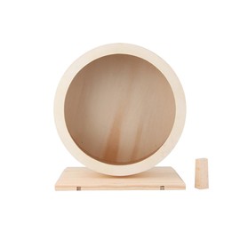 Hamster Wheel, Hamster Silent Exercise Wheels Wooden Silent Hamster Exercise Wheel Small Pets Silent Hamster Running Wheel Toy for Animals Gerbil Mice Chinchillas(S)