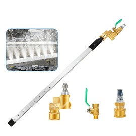 Csttler Upgraded 8 Hole Fan Nozzle Radiator Cleaning Wand,39"Radiator Cleaner Wand Large water flow, Water/Air Radiator Cleaning Tool for Water Tank Flush for Cars, Trucks, RVs, Heavy Equipment